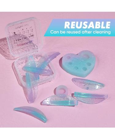 PERMANIA Lash Lift Rods - 11 Piece Reusable Eyelash Perm Curler Kit with Silicone Plate - Perfect for All Eye Shapes - DIY Lash Lift - Buy Online on GoSupps.com