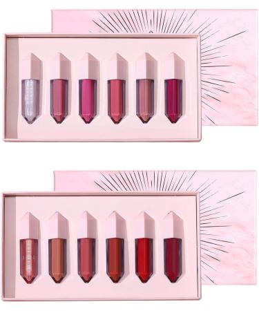 CHAKAE 6pcs Lip Gloss Long Lasting Moisturizing Waterproof Lip Gloss Rich Pigment for Daily and Party Makeup - Buy Online on GoSupps.com