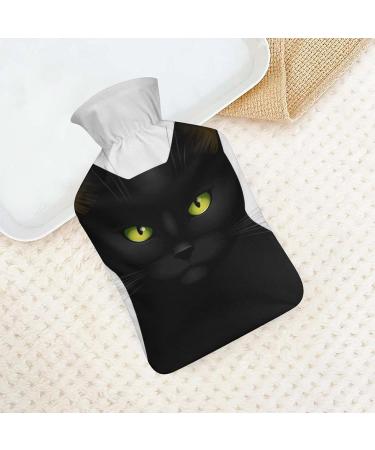 Buy Black Cat Hot Water Bottle with Plush Cover - Hand Warmer for Adults & Children | 26.5x15.3cm | International Shipping - Buy Online on GoSupps.com