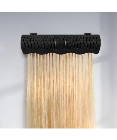zwxqe Hair Extensions Hanger Hair Extension Holder Stand for Wall Lightweight Wig Holder Hair Extension Organizer Wall-mounted Hair Extension Holder Hair Extension Storage Rack Black - Buy Online on GoSupps.com