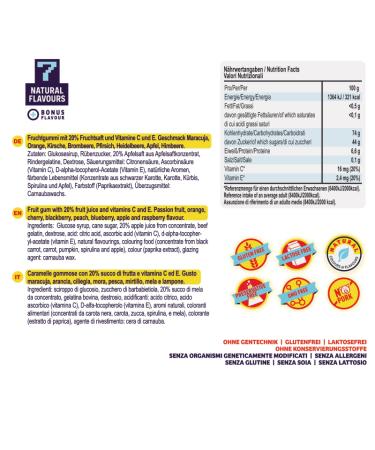 Powerbeaous Gamer Gummy Bears - Tetris Shaped 20% Juice & Vitamins 8 Fruity Flavors 4x125g Pack - Buy Online on GoSupps.com