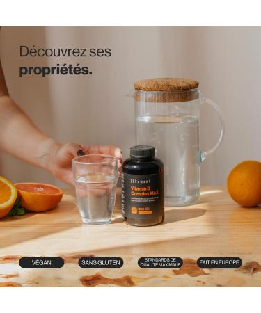 Vitamin B MAX Complex 365 Tablets | 8 B Vitamins + Choline & Inositol | Helps Reduce Fatigue and Contributes to Good Mental and Immune System Function | Vegan | Zenement - Buy Online on GoSupps.com