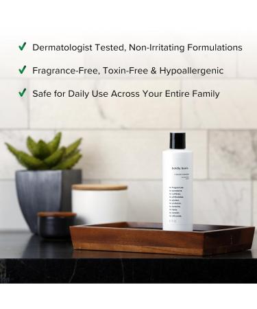 Fragrance Free Conditioner - Gentle & Unscented Dermatologist Tested Sulfate Free Paraben Free Gluten Free Hypoallergenic for Sensitive Skin & Hair - Buy Online on GoSupps.com