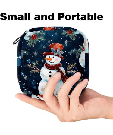 Muoooum Merry Christmas Sanitary Napkin Storage Bag | Portable Menstrual Pad & Cup Pocket for Girls & Women - Color 3 1 Count - Buy Online on GoSupps.com