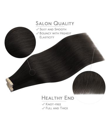 Buy Salife Tape Extensions - 40PCs Real Hair 60g 25cm Dark Brown Invisible Tape in Hair Extensions for Silky Straight Style - Buy Online on GoSupps.com