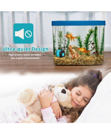 Number-one 130GPH (600L/H) Submersible Pump Small Quiet Water Pump Fountain Pump for Fish Tank Aquarium Statuary Hydroponics(10W 4.9ft Power Cord 2 Nozzles) (130GPH) - Buy Online on GoSupps.com