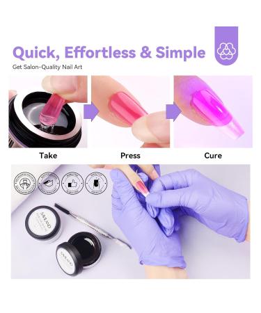 Saviland Solid Nail Glue Gel 2PCS - Extra Strong False Nail Glue for Long Lasting Press on Nails | 15g Acrylic & Rhinestone Adhesive - Home Salon DIY | U V/LED Lamp Cured - Buy Online on GoSupps.com