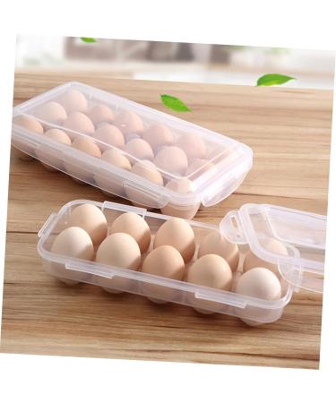 GLEAVI 2pcs Box Refrigerator Fridge Egg Dispenser Fresh-keeping Egg Bag Egg Box Shipping Box Multi-layer Whitex2pcs 27.5x13cmx2pcs - Buy Online on GoSupps.com