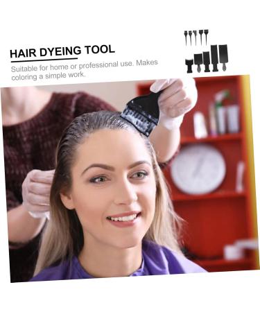 Set Hair Color Board Brush Hair Tint Kit Hair Coloring Kit Highlighting Board Hair Coloring Tool Hair Tint Board Hair Tint Brush Hair Tint Tool Suite Plastic Hair Dye 35x8cm black - Buy Online on GoSupps.com