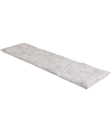 Rapeseed Pillow 4-Chamber 20x60cm - 2-in-1 Heat & Cold Pad | Shabby-Chic Grey-Beige Grain Pillow for Ultimate Comfort - Buy Online on GoSupps.com