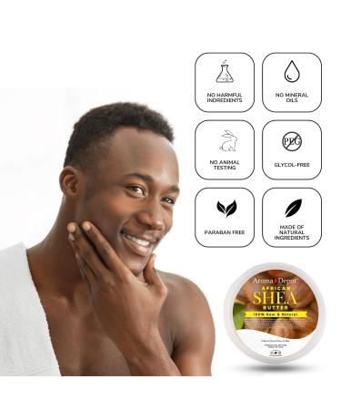 Raw African Shea Butter 12 oz - 100% Pure Natural Unrefined Gold Grade A for Dry Skin Hair & Face Moisturizing - Buy Online on GoSupps.com