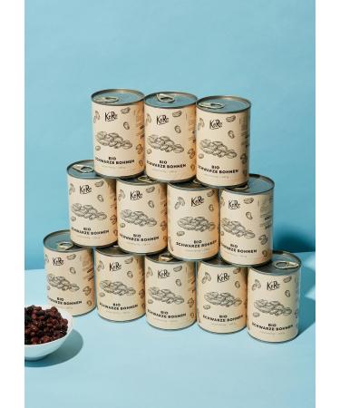 Buy KoRo Organic Black Beans in a Can - 12 x 240g | Premium Quality International Shipping Available - Buy Online on GoSupps.com