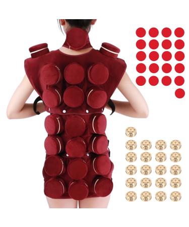 Nichoy smoke-free moxibus cover anti-smoke bag for moxa sticks in copper box acupuncture therapy massager for the back contains 21 moxibuscase boxes (A)