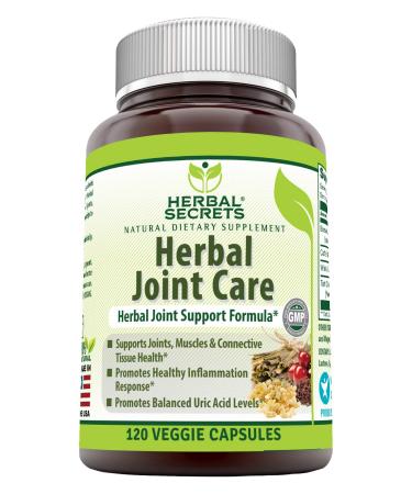 Herbal Secrets Herbal Joint Care Veggie Capsules - Supports Joint Muscle & Connective Tissues Health* -Promotes Healthy Inflammation Response* (120 Count) 1 Count (Pack of 1)