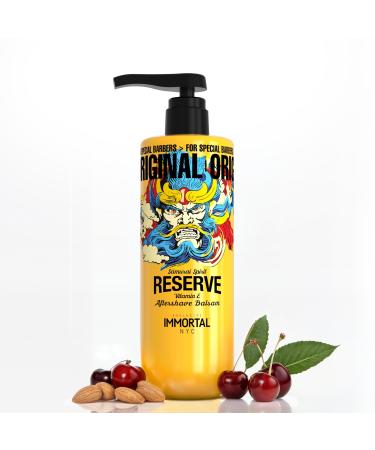 Immortal NYC Reserve Samurai Spirit Aftershave Balm for Men- Moisturizing & Soothing Formula After Shaving- Spicy Floral Aftershave For Men- 17 oz Fruity Woody