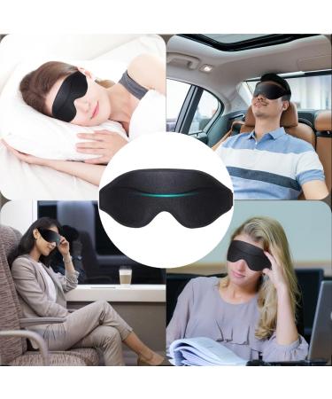 3D Sleep Mask for Men Women 3D Deep Contoured Eye Covers 100% Light Blockout Night Blindfold for Sleeping Comfortable Zero Eye Pressure Memory Foam Sleep Eye mask for Travel Office Outdoor Yoga - Buy Online on GoSupps.com