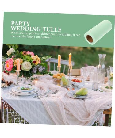 Abaodam 2 Rolls Mesh Roll Embroidered Curtains Wedding Arch Drapes Ribbon Tulle Baby Flowers roll - Buy Online on GoSupps.com