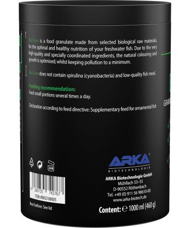 ARKA Bio-Gran - 1000 ML - High quality fish food based on certified organic raw materials promotes growth and colors of fish in any freshwater aquarium. - Buy Online on GoSupps.com