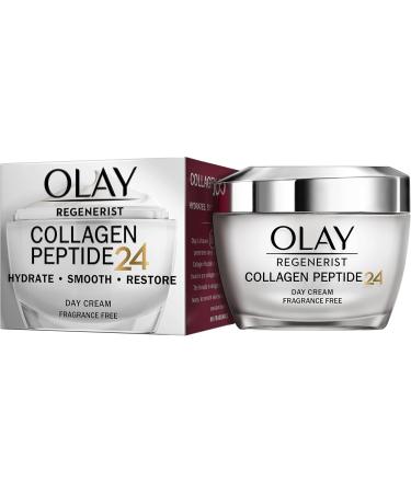 Olay Collagen Peptide 24 Day Face Cream 50ml + Daily Facials 5-in1 Dry Cloths Face Wipes 7cnt - Buy Online on GoSupps.com