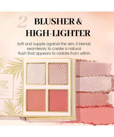 Makeup Palette | 12 Colours Makeup Eyeshadow | Pearlescent Bookstyle Eyeshadow Palette with 4 Blushers and 4 Lip Gloss for Women Girls Parties  - Buy Online on GoSupps.com