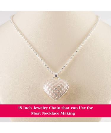 Selizo 30 Pack Silver Plated Cable Chains for Jewelry Making - 1.2mm, 18 Inches - Buy Online on GoSupps.com