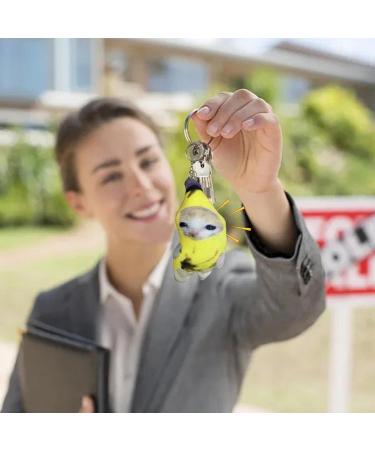 Buy Cute Crying Banana Cat Plush Key Ring - Adorable Banana-Meow Doll for International Shipping - Buy Online on GoSupps.com