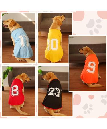 Dog Shirt for Summer - Number Printed Breathable Vest for Large Medium & Small Dogs | Pet Tank Top Clothing (Medium Blue) - Buy Online on GoSupps.com