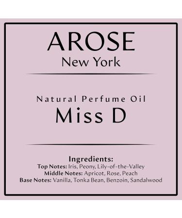 Miss D Perfume Oil Alcohol-free Vegan 10 ml Pocket Size Travel Size long-lasting Fragrance Inspired by Miss Di0r - LARGE BOTTLE NOT INCLUDED - Buy Online on GoSupps.com