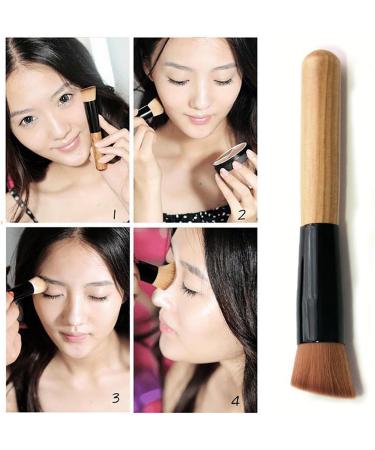 SHUBEIEUMI Foundation Makeup Brush Perfect for Blending Liquid Application for Concealer Powder Cream - Buy Online on GoSupps.com