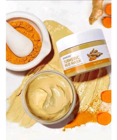 Turmeric Face Mud Mask | Revitalize & Brighten Skin | Buy Now - International Shipping Available - Buy Online on GoSupps.com