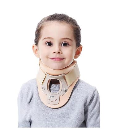 Kids Cervical Collar Soft Breathable Cervical Collar Support 360 Wrapping and Relieve Compression V Shape Design Fits Chin Skin-Friendly Soft Foam and Breathable Mesh Cotton for Torticollis Small
