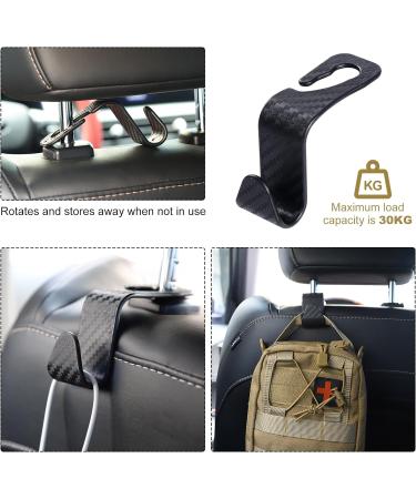 KEESIN Tactical Car Seat Back Organizer with Molle Large Admin Pouch & 2 Car Seat Hooks (Black) - Vehicle Panel Storage Bag - Buy Online on GoSupps.com