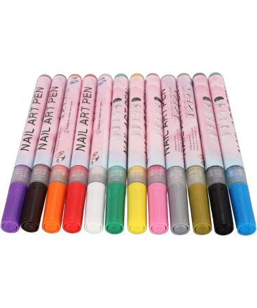 3D Nail Polish Pens 12 Pieces Nail Art Pens in Bright Colors for Parties - Buy Online on GoSupps.com