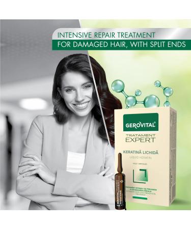 Farmec SA Gerovital Expert Treatment Liquid Keratin 10 vials x 10 ml - Buy Online on GoSupps.com
