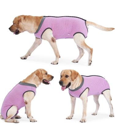 Heywean Dog Recovery Suit - Post-Op Wound Protection for Dogs - Professional Surgical Shirt - Pink (Size M) - Buy Online on GoSupps.com