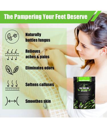 Tea Tree Oil Foot Soak with Epsom Salt - 1 lb | Foot Bath Salts for Toxin Removal, Callus Treatment, Infections, Immunity Boost, Athlete's Foot Relief - Buy Online on GoSupps.com