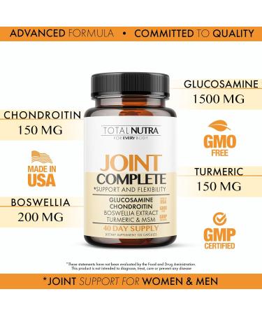 Glucosamine Chondroitin MSM Turmeric 2100mg Advanced Joint Support Capsules for Enhanced Mobility & Bone Health | Best Supplement for Adults - Buy Online on GoSupps.com