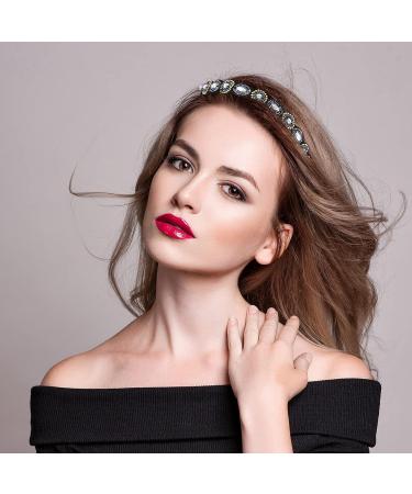 Jutom Rhinestone Beaded Headbands - Set of 6 | Elastic Crystal Stretch Hairbands for Women & Girls - Buy Online on GoSupps.com