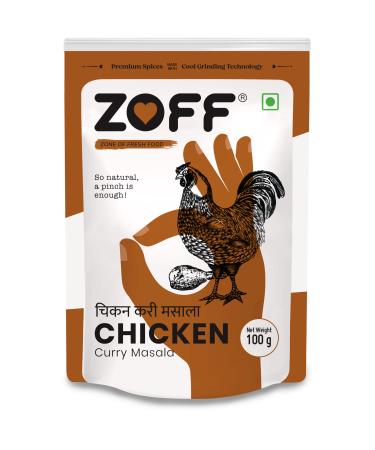 ZOFF Chicken Curry Masala (100g | 3.5oz) | All Natural | No Preservatives | Vegan