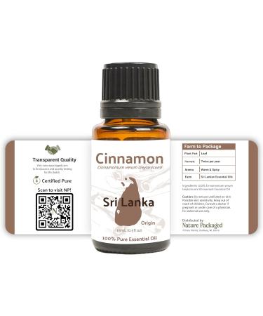 Cinnamon Oil - Premium Essential Oil from Sri Lanka | Bulk Aromatherapy Oils for Diffusers (8oz - Buy Online on GoSupps.com