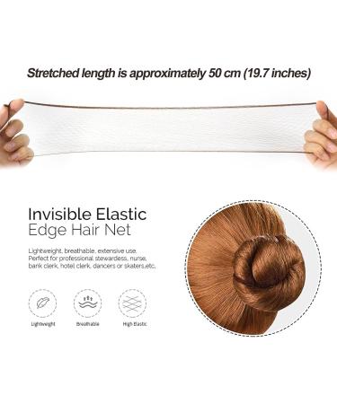 YTUGCG 35Pcs Invisible Hair Net for Woman Brown Bun Nets Reused Elastic Edge Mesh for Women Bun Hair Bun Nets for Women Girls Ballet Dancer Catering - Buy Online on GoSupps.com