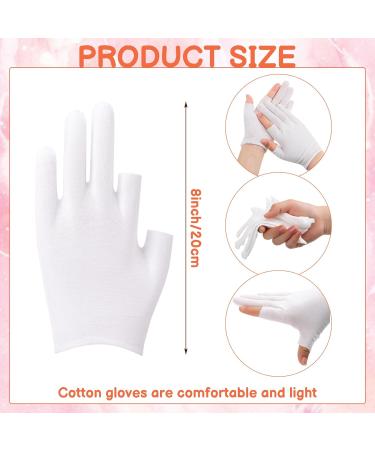 10 Pairs of White Cotton Gloves for Neurodermatitis | Touchscreen Multi-Purpose Cotton Gloves - Buy Online on GoSupps.com