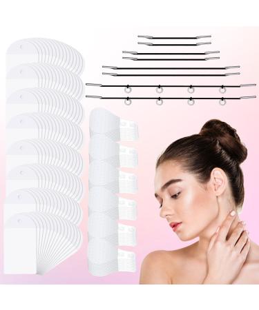 180pcs Face Tape Lifting Invisible with 8 Strings Instant Facelift Tape for Face Invisible for Makeup Eyes Jowls Double Chin Sagging Skin or Cosplay