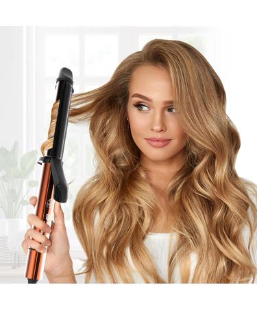 Nicebay 1 Inch Curling Iron - Professional Ceramic Coated Wand with Fast Heat Up LED Display & Worldwide Compatibility - Buy Online on GoSupps.com