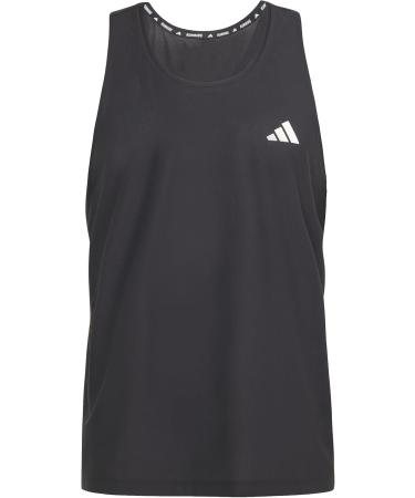 Buy adidas Men's Own The Run Tank Top - Lightweight Running Tank in Black | International Shipping Available - Buy Online on GoSupps.com