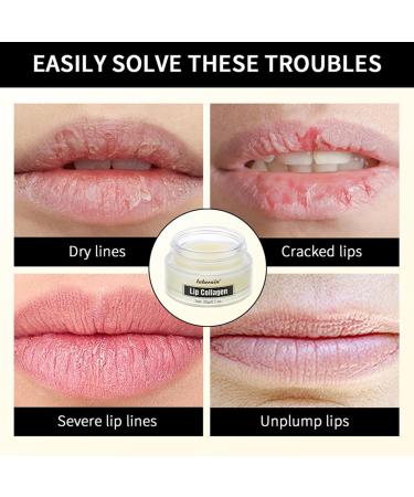 Collagen Lip Sleep Mask-Overnight Lip Repair Balm For ?Dry Chapped Lips Lip Wrinkles Plumping Smoothing Hydrating Moisturizes Lip Butter - Buy Online on GoSupps.com