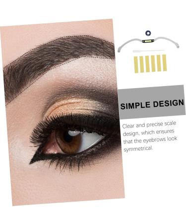 Mipcase 1pc Level Measure Metal Premium Auxiliary Eyebrow Ruler Line Tool Measuring Marker Shaping medium Silver - Buy Online on GoSupps.com
