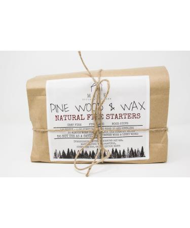 Pine Wood and Wax Scented Fire Starters Set of 6 Home Fragrance Accessories