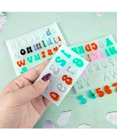 Palksky 3Pcs Mini Letter Resin Molds - Silicone Alphabet Epoxy Casting Mold for DIY Jewelry & Crafts - Buy Online on GoSupps.com