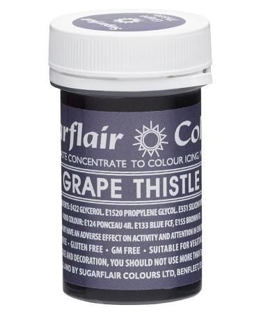 Sugarflair Grape Thistle Spectral Food Colouring Paste Highly Concentrated for Use with Sugar Pastes Buttercream Royal Icing or Cake Mix Vibrant Colour Dye - 25g